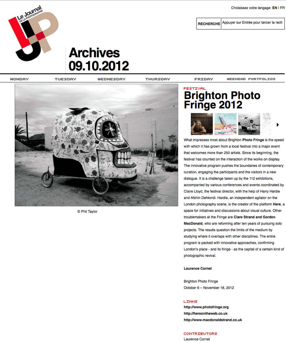 Brighton Photo Fringe Exhibition 2012